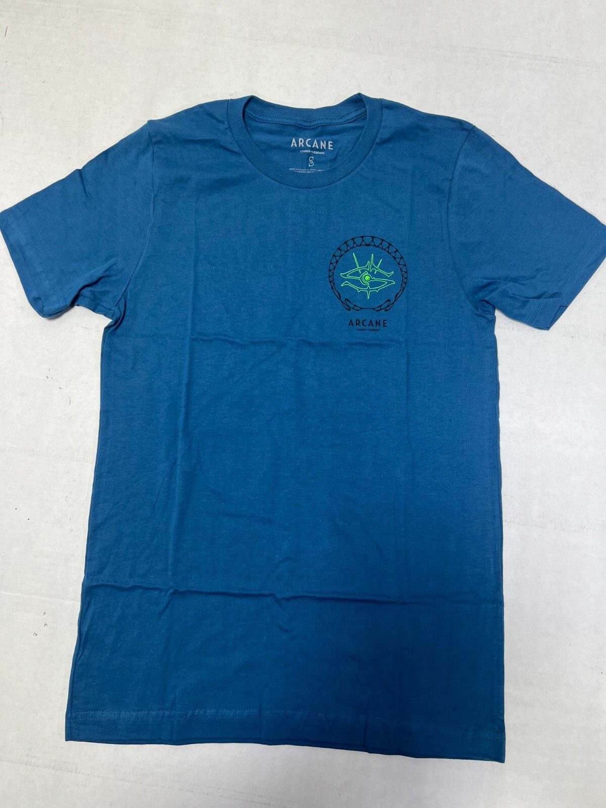 ARCANE League Legends CHILDREN OF ZAUN UV PRINT TEE T-SHIRT OFFICIAL MERCHAND,