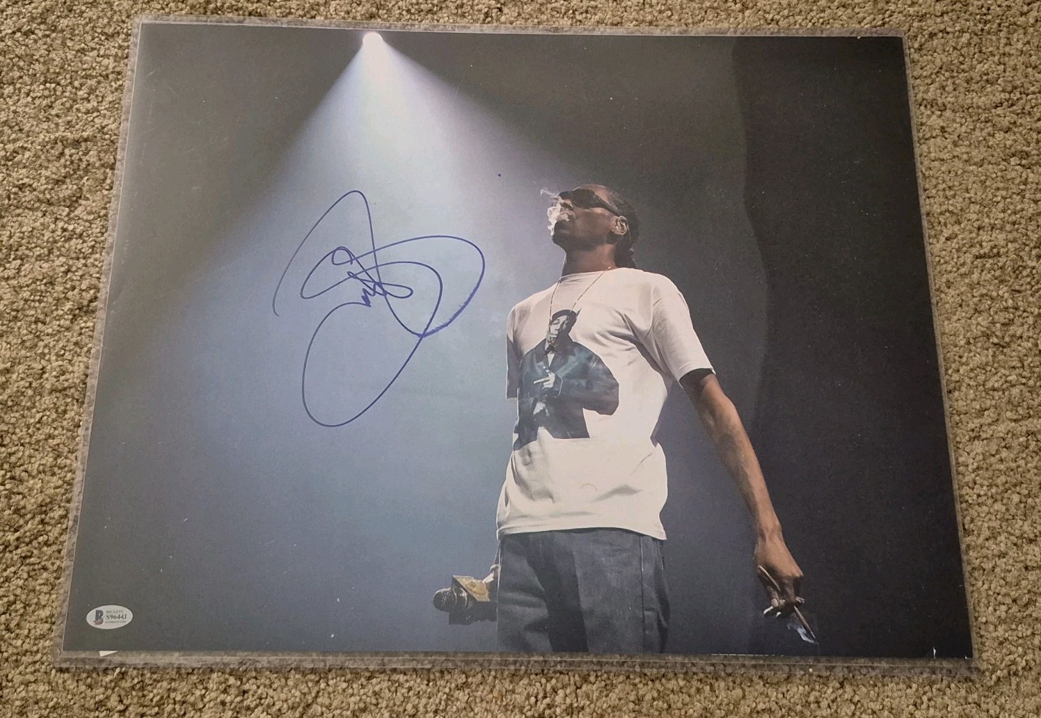 Snoop Dogg Signed 16×20 Photo BECKETT Music Rap Soul Plane Baby Boy High School