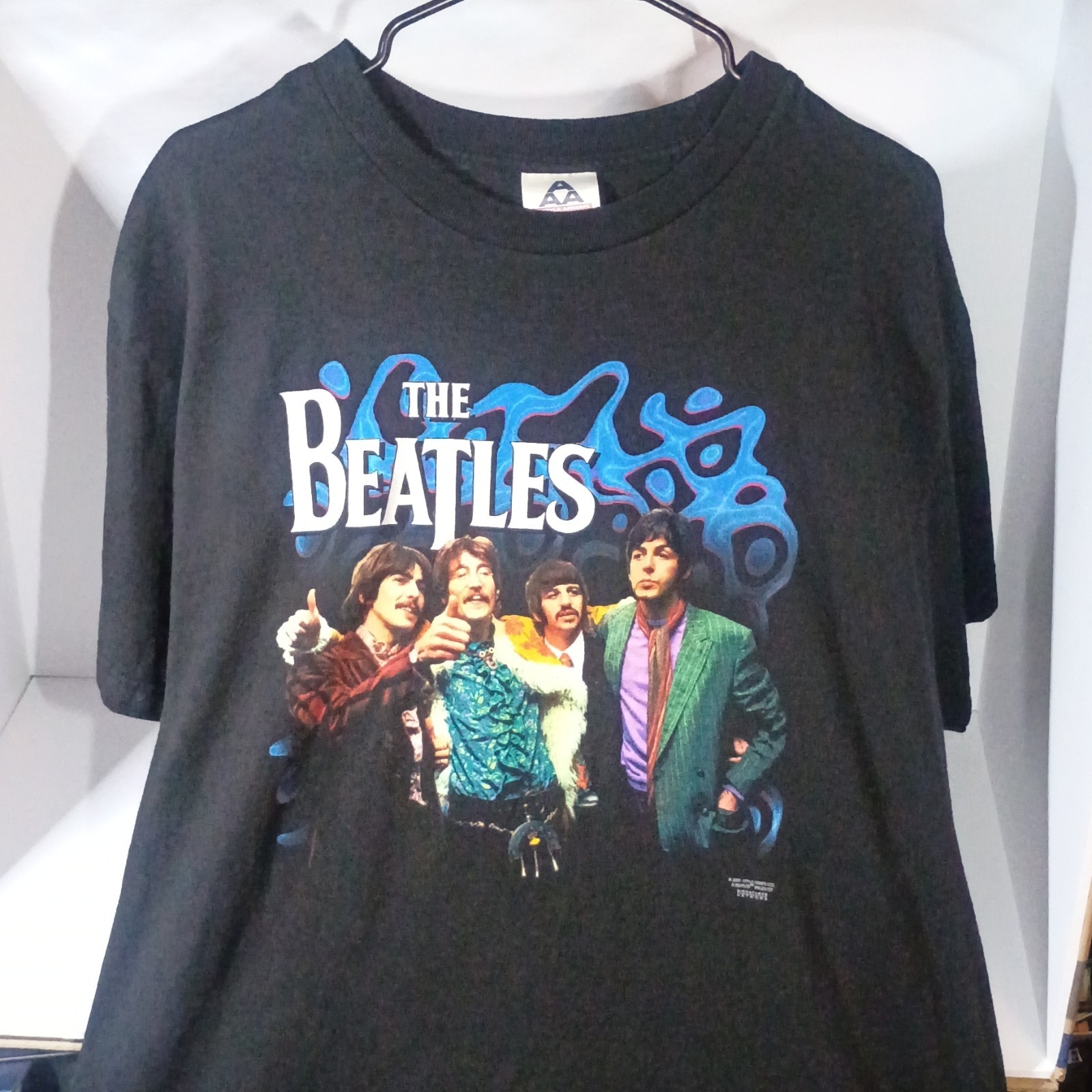 The Beatles Alstyle Appearal Atheticwear Y2K Shirt 2001 Black Mens Large