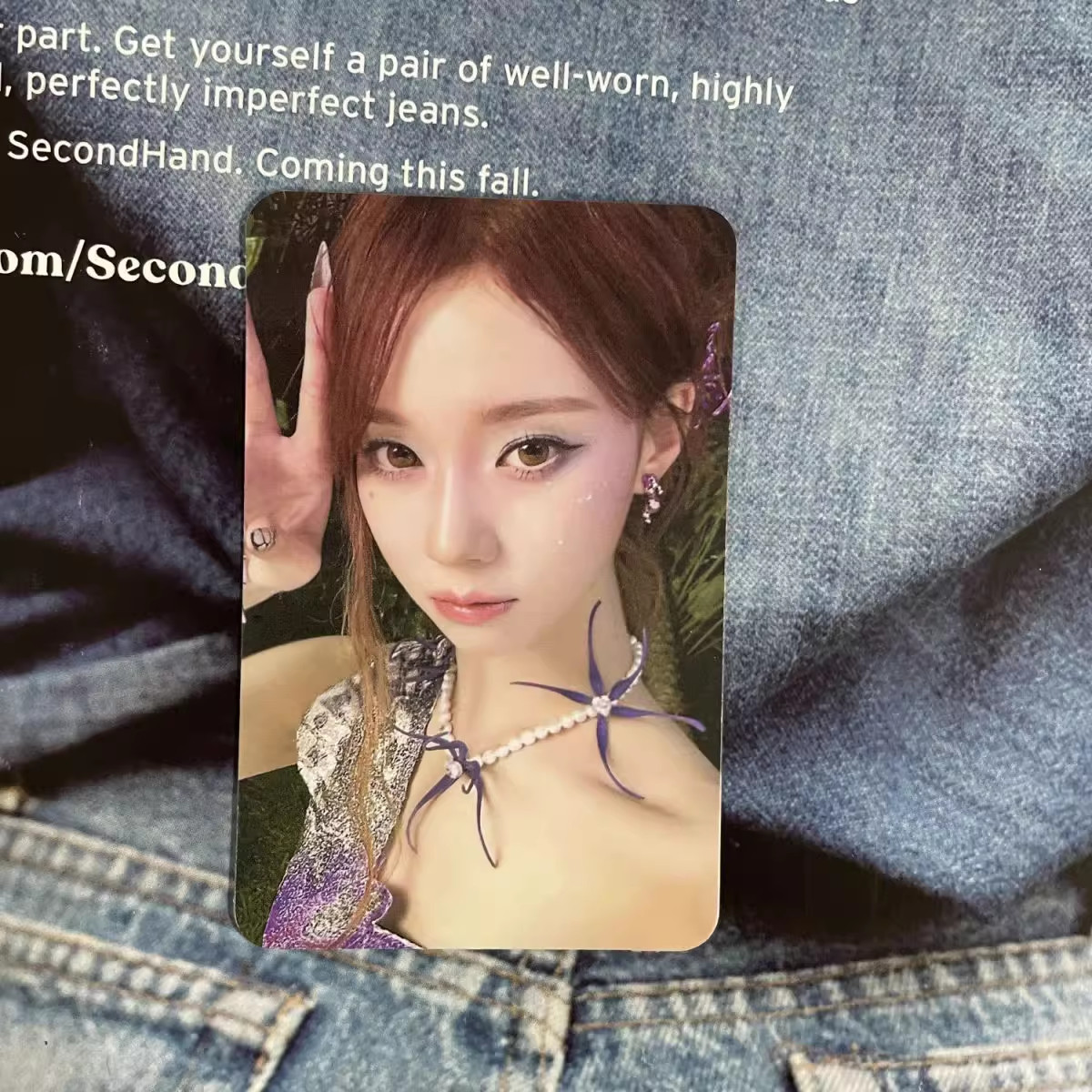 aespa Winter Photocard – Better Things Cup, Ring Pose, Peace Sign – Kim Minjeong