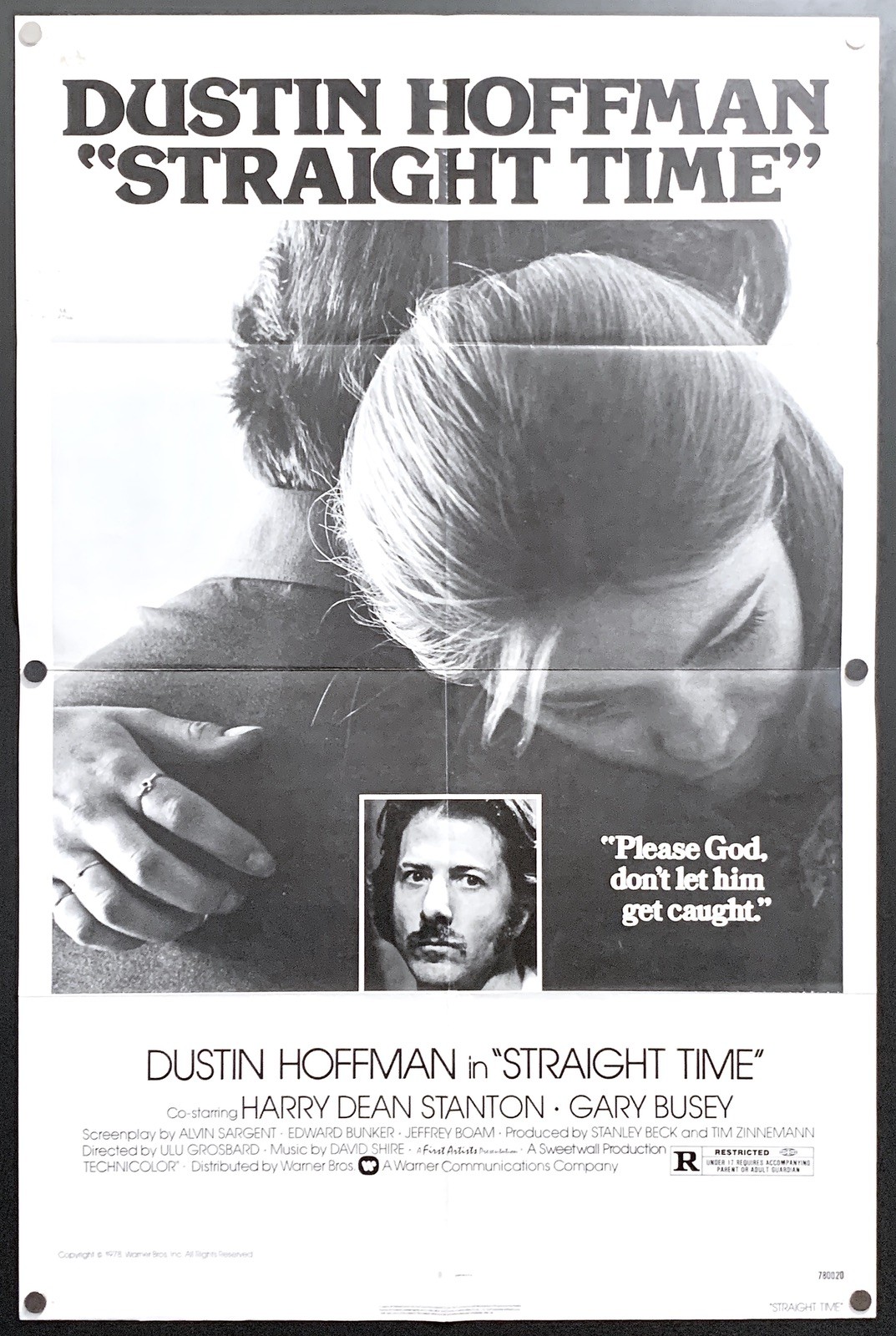 Straight Time (1978) Original One Sheet Movie Poster – Fine **Dustin Hoffman**