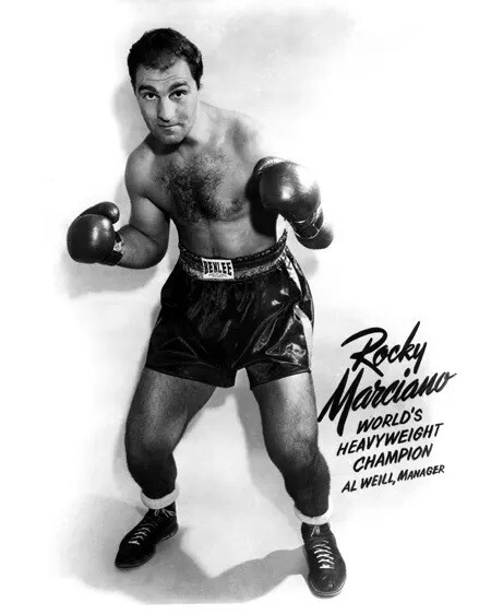 Heavyweight Boxer Rocky Marciano Promotional Boxing Portrait 8×10 PHOTO PRINT