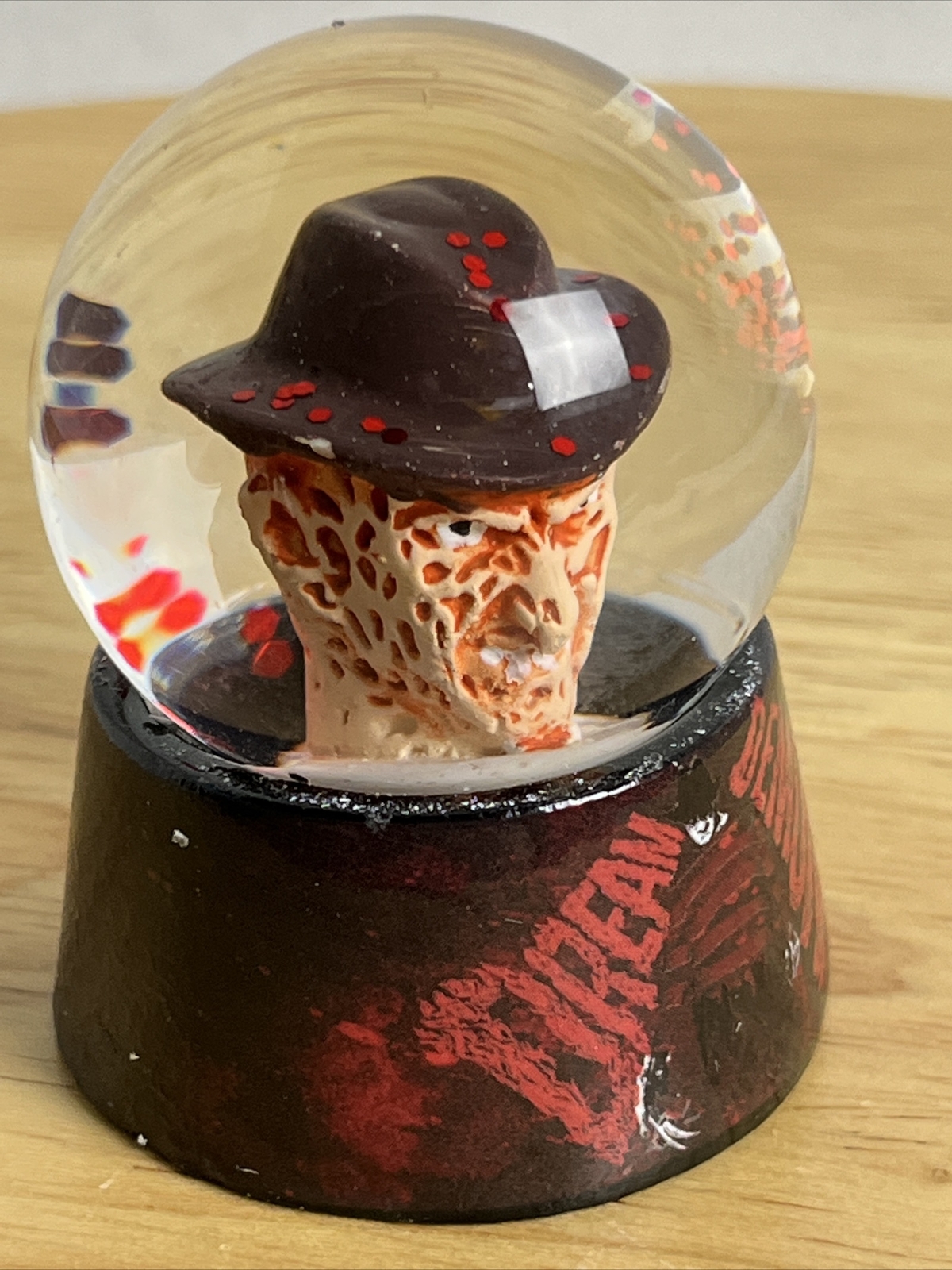 Freddy Krueger A Nightmare on Elm Street Mini Snow Globe Horror Halloween Decor