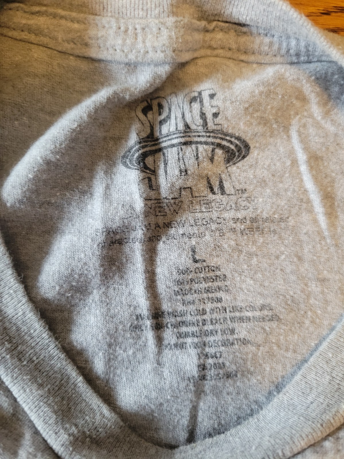 Space Jam A New Legacy Tune Squad Gray T-Shirt Looney Tunes Size L