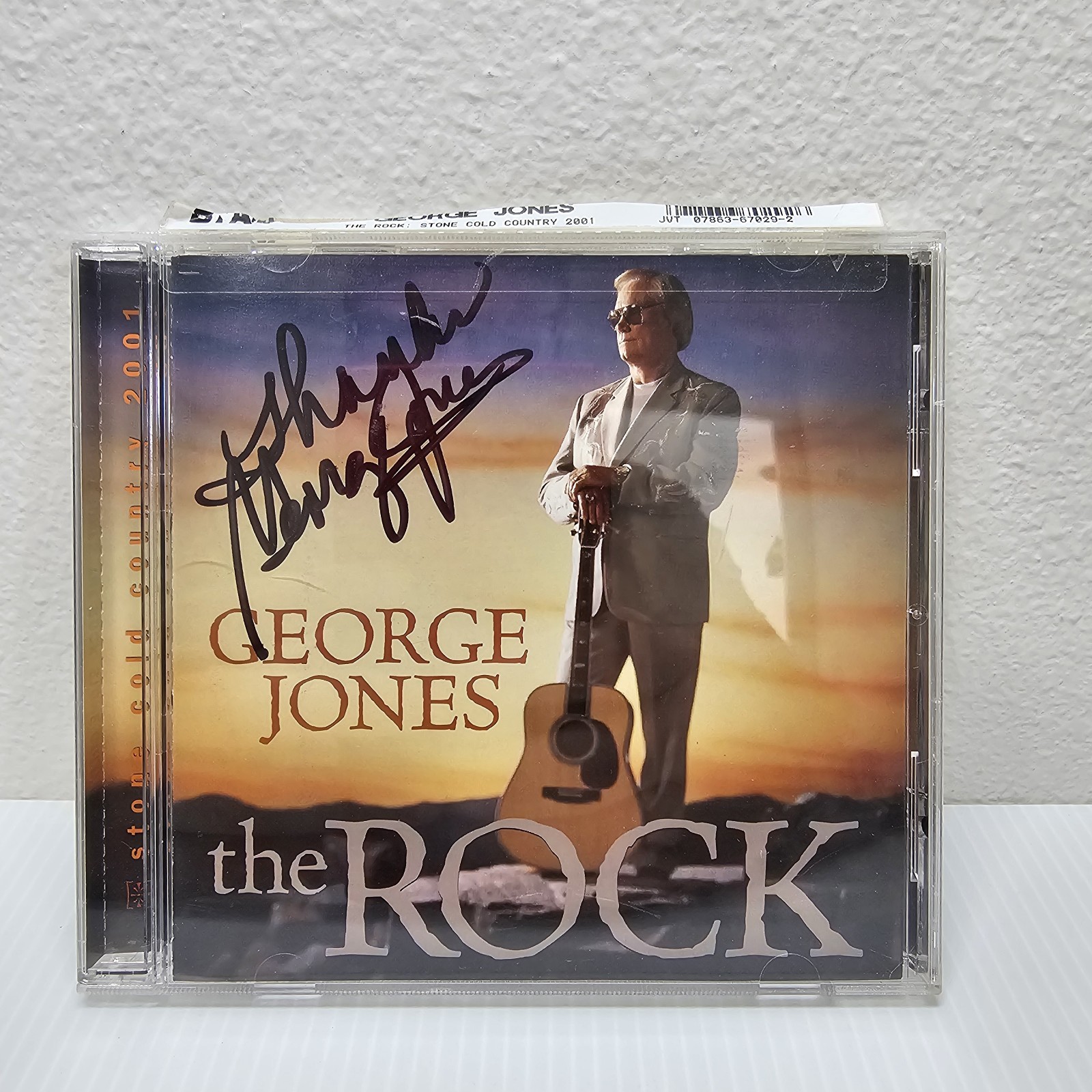 Signed George Jones CD “The Rock” Autographed