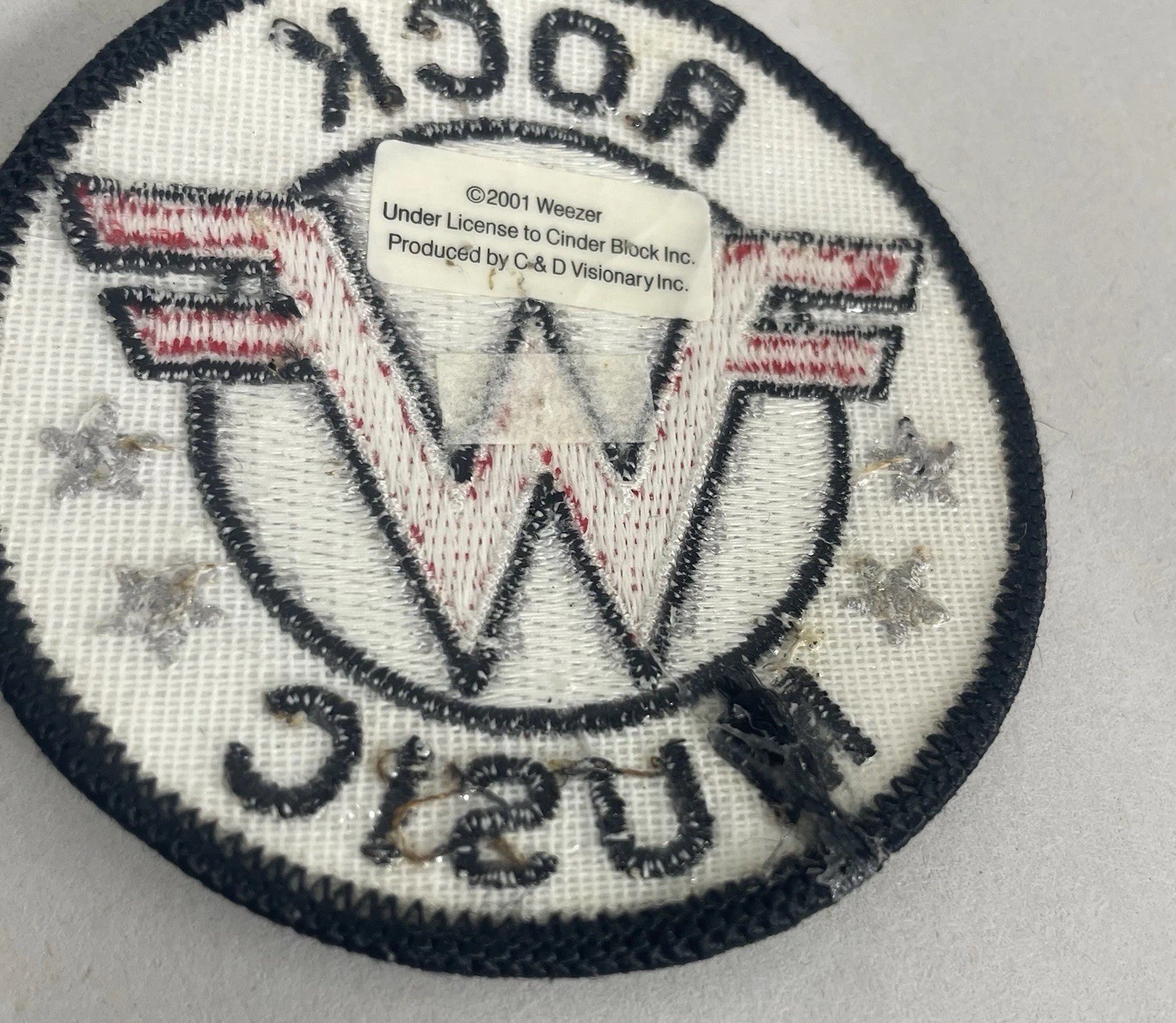 Weezer Band VTG 2001 Patch CinderBlock Concert =W= Green Album Alt Rock