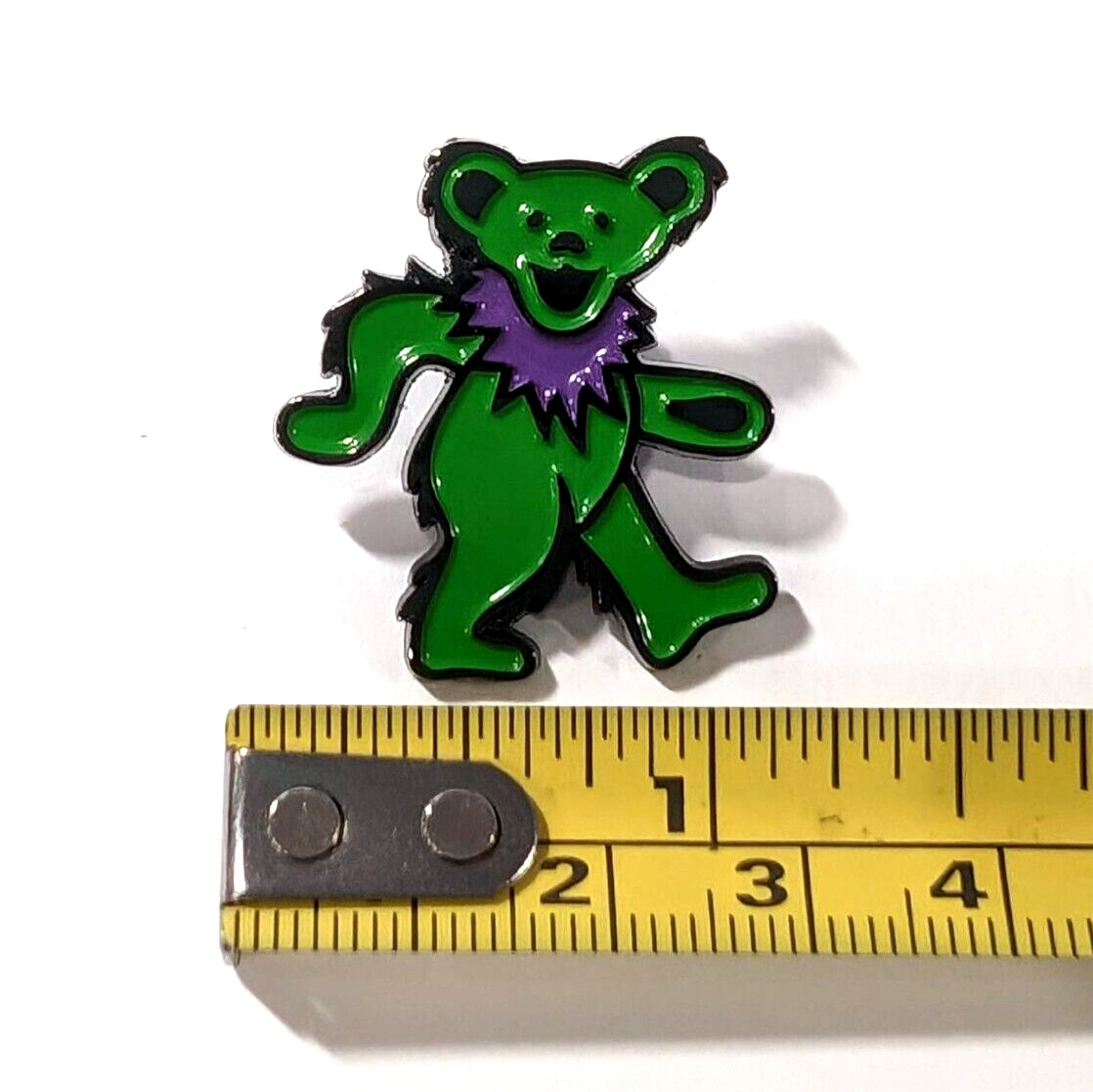 GRATEFUL DEAD – Green Dancing Bear Heavy Metal Band Enamel Lapel Pin, Brooch Pin