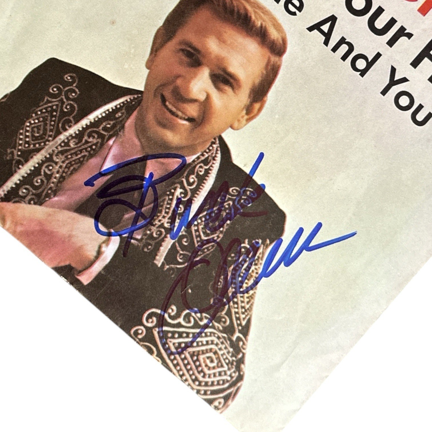 Buck Owens Signed Autograph 45 RPM Record Sleeve ONLY Capitol 5705! Bakersfield!