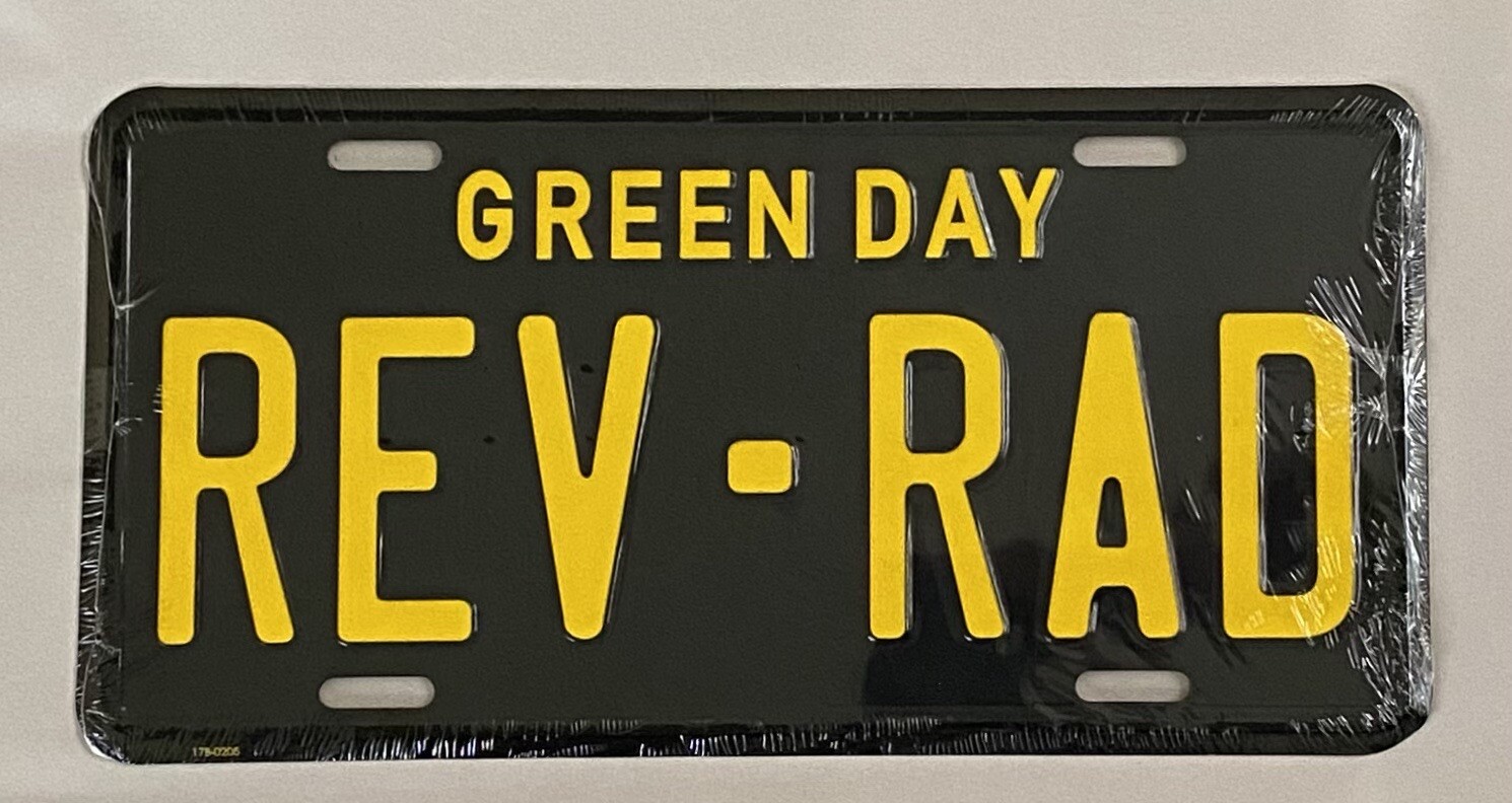 NEW! Green Day Rev-Rad Tour Aluminum License Plate 11.75″ X 6″