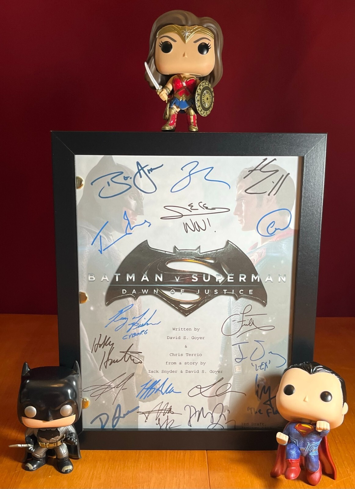 Batman v Superman Script Signed- Autograph Reprints- 151 Pages
