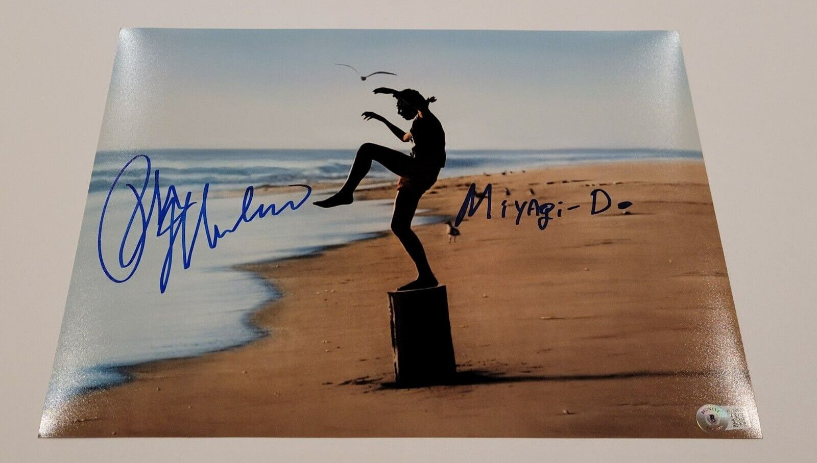 RALPH MACCHIO Signed Inscribed 11×14 Photo-THE KARATE KID-Beckett Authenticated