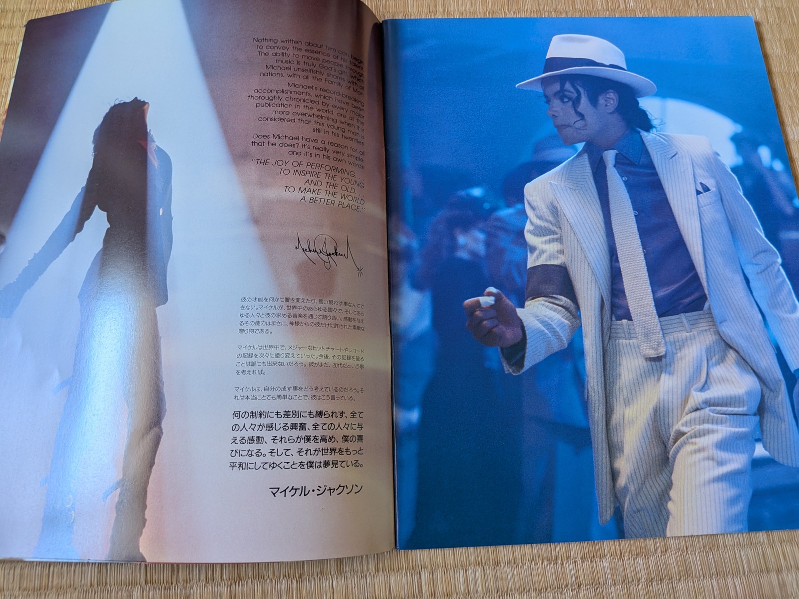 Michael Jackson Japan Tour 1987 Concert Tour Program Pamphlet Bad Era Vintage