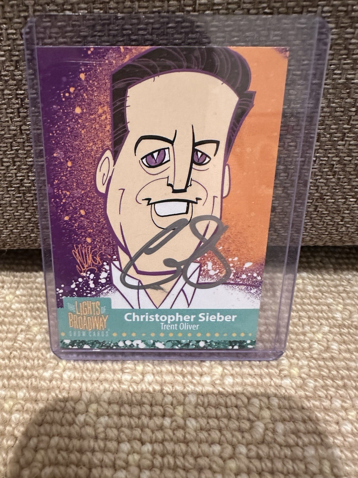 Christopher Sieber Signed The Prom Lights Of Broadway Trading Card