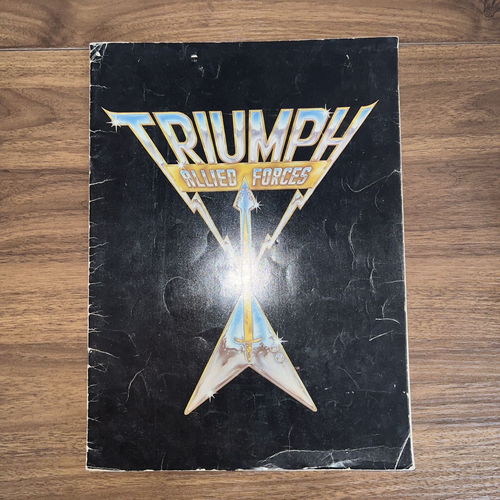 1981 Triumph Rock Concert Allied Forces Tour Book Program Vintage