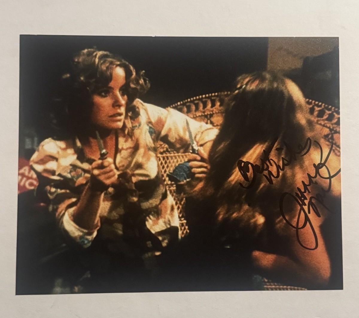 JOANNA NAIL HAND SIGNED 8×10 PHOTO SWITCHBLADE SISTERS ACTRESS AUTOGRAPHED COA