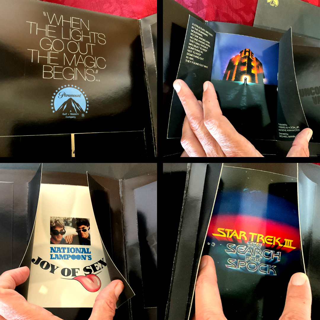 PARAMOUNT PICTURES FOLDOUT PROMO MEDIA KIT 1983}THE KEEP*STAR TREK*INDIANA JONES