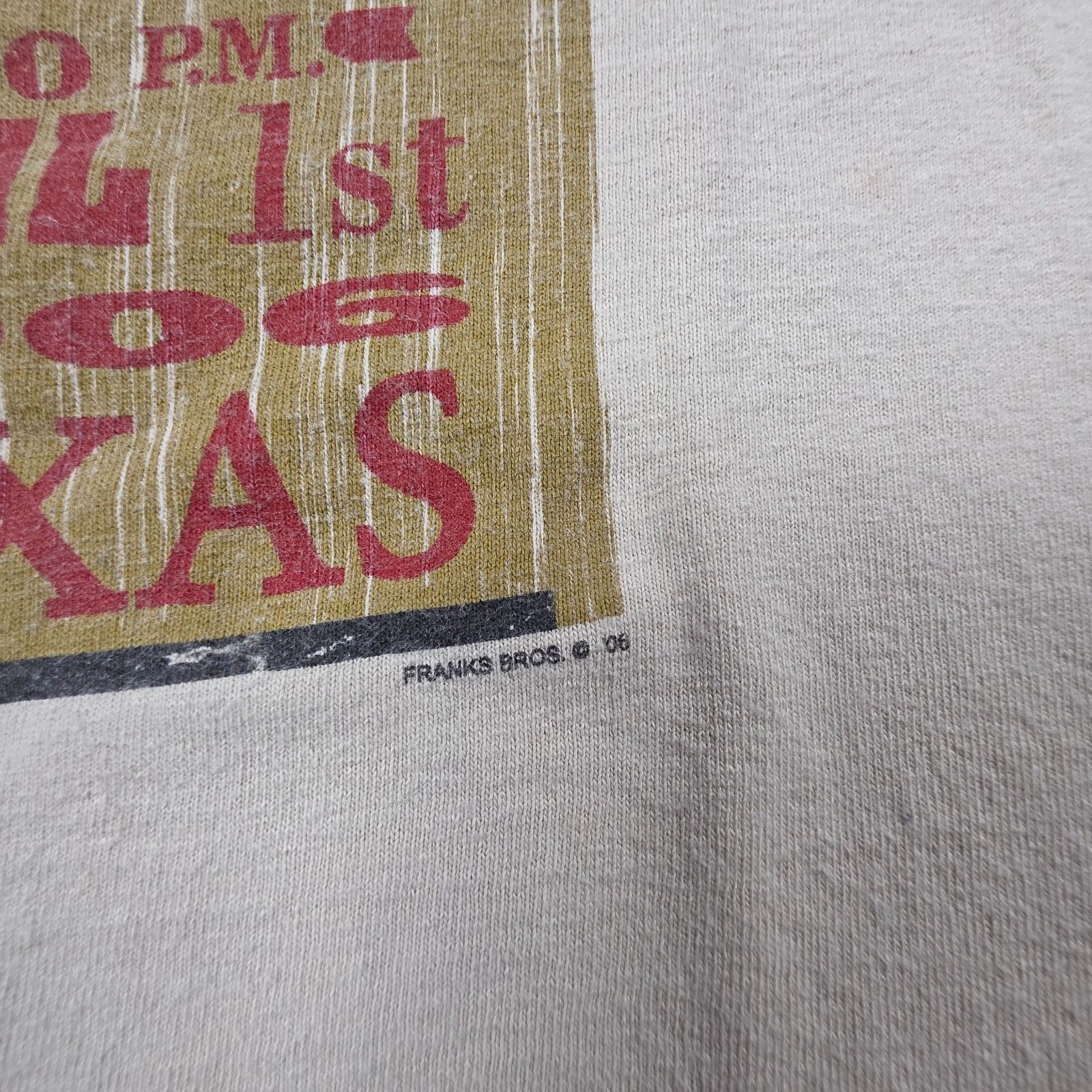 Willie Nelson Shirt Tour Shirt Billy Bob’s April 1st, 2006 Fort Worth TX Size L