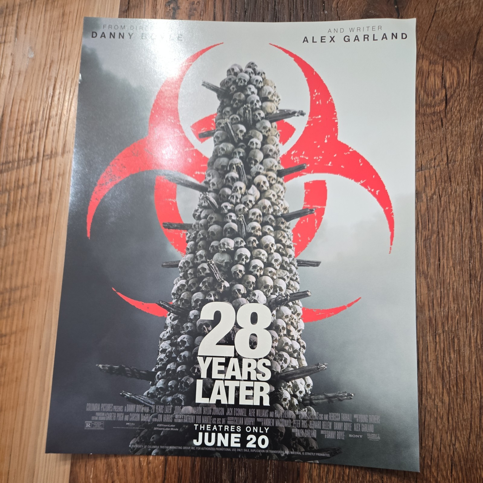 28 Years Later movie poster (d) – Zombie Survival Map Promo 8.5″ x 11″ inches
