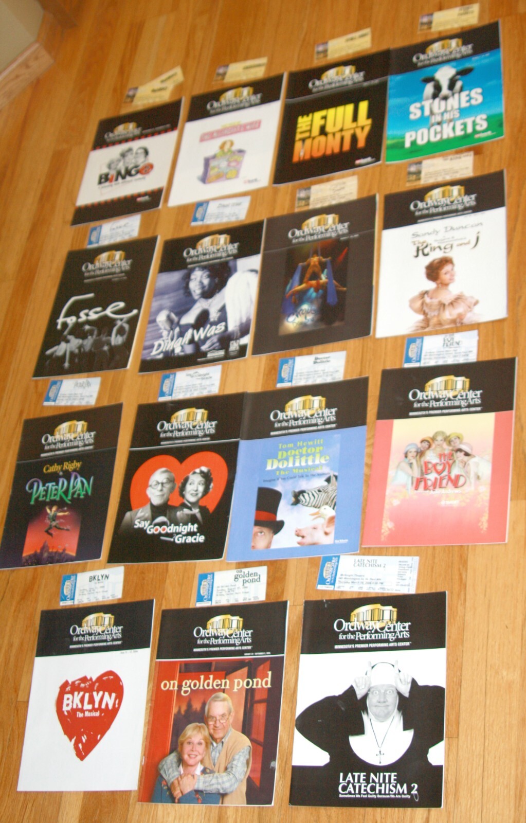 Playbill program ticket stub LOT Ordway Saint Paul MN 2001 – 2006