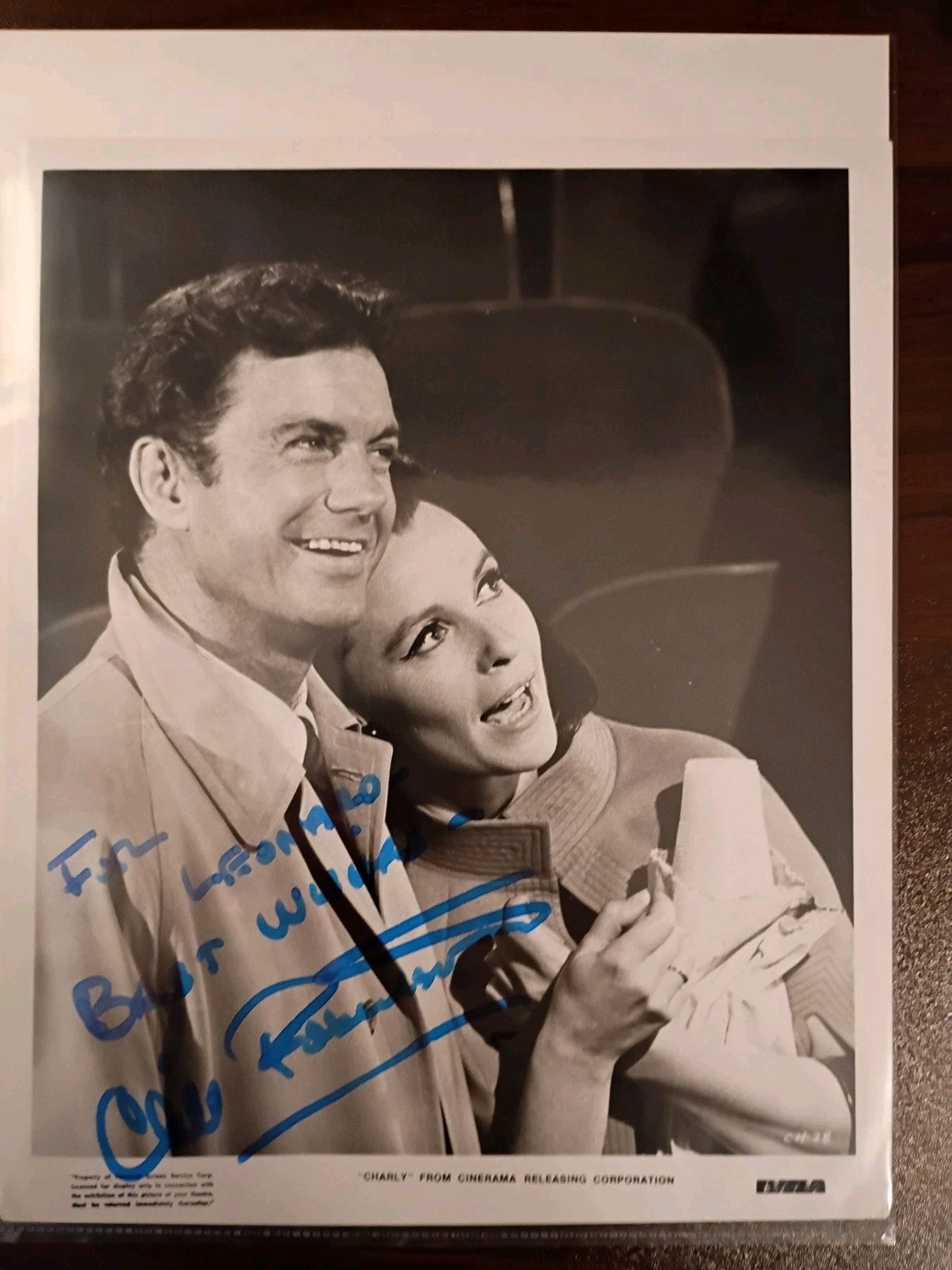 CLIFF ROBERTSON Signed Autographed VINTAGE 8×10 Photo from CHARLY (d.2011)