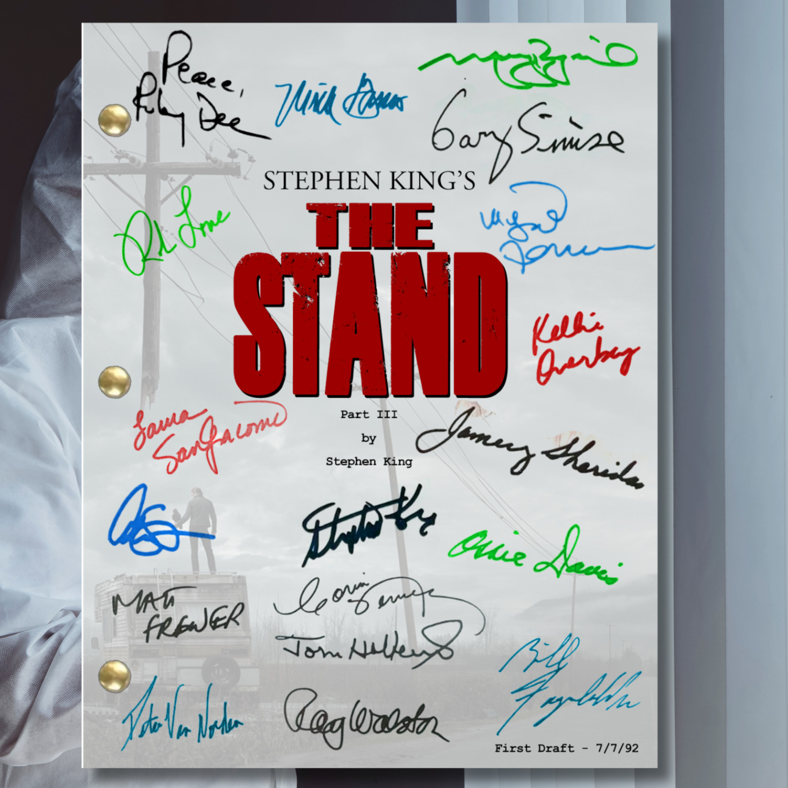 The Stand Miniseries Parts 1-4 Signed Autograph Script Reprints Stephen King