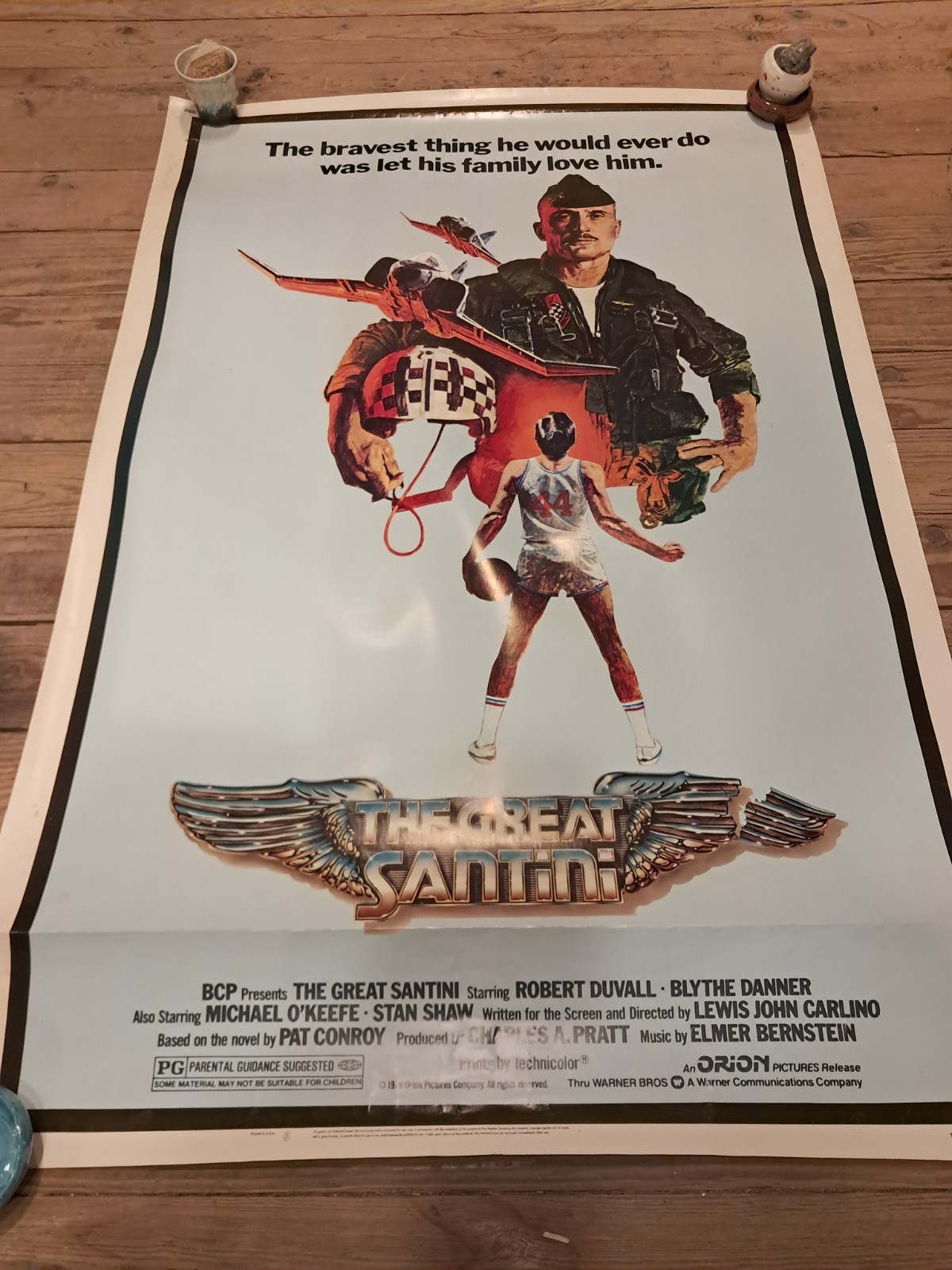 ​THE GREAT SANTINI 1979 Original Movie Poster 40×60 Large Format Rolled Duv