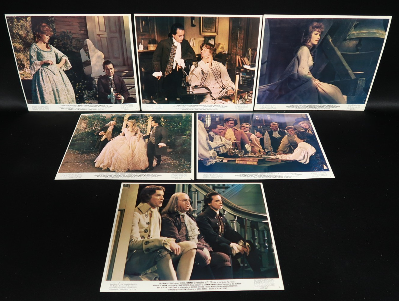 1776 Lobby Cards 1972 Mini Stills 8 x 10 NSS 72/237 Jack Warner Stuart Ostrow