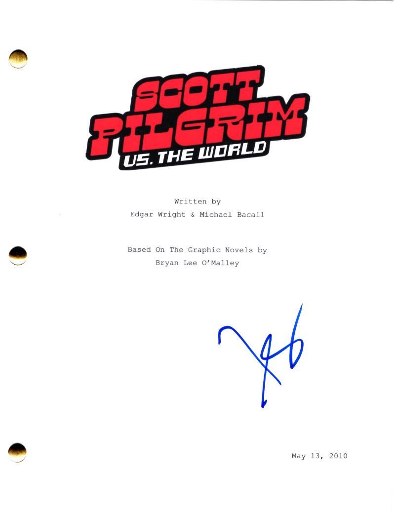 Jason Schwartzman Signed Autograph Scott Pilgrim vs The World Full Movie Script