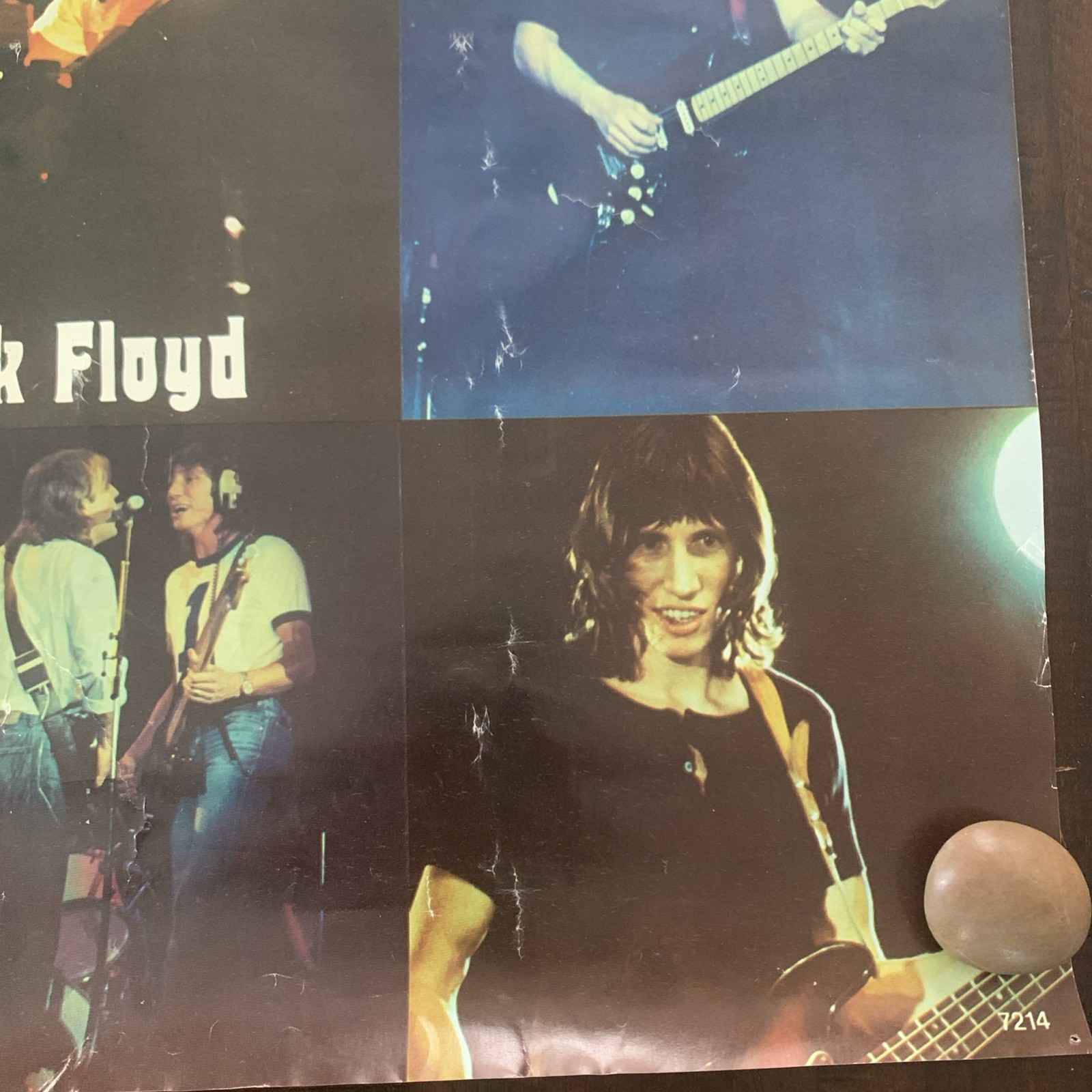 Pink Floyd The Wall Poster 1980 Vintage Collage 38”x25” Wales Chariette