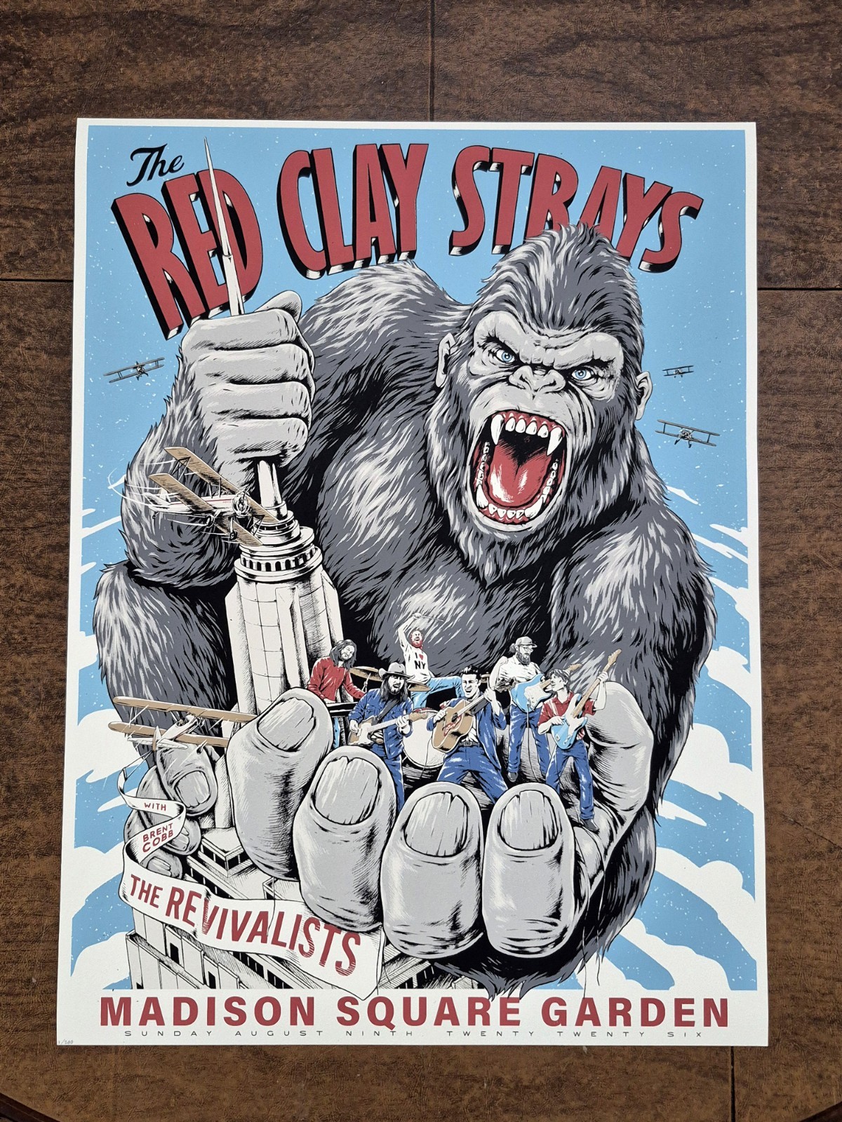 The Red Clay Strays Poster MSG #/200 OFFICIAL Show Ed NEW YORK 2026 MUST READ!