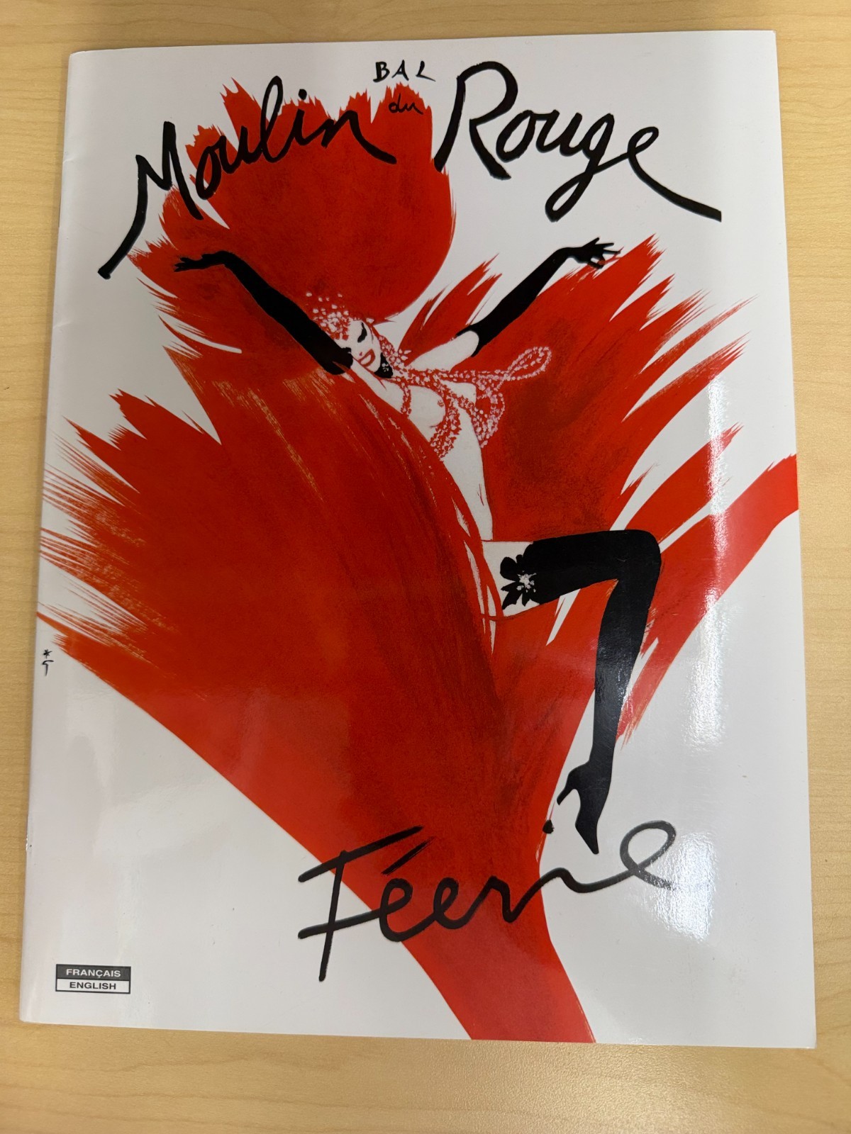 VTG 1999 Bal du Moulin Rouge PARIS Feerie Programme English French PROGRAM VG+