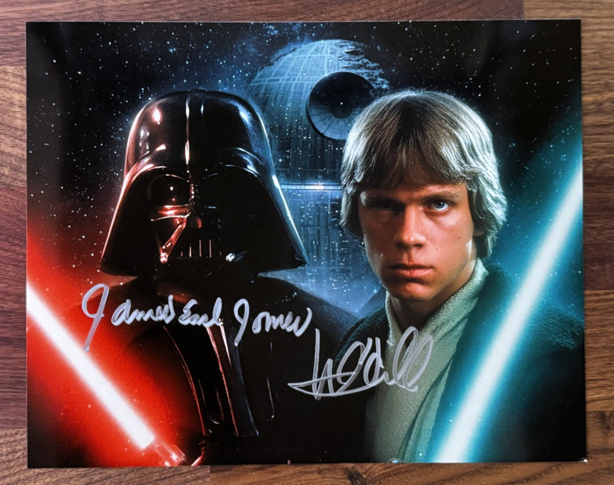 JAMES EARL JONES + MARK HAMILL Signed Star Wars 8×10 Autograph / Picture + COA