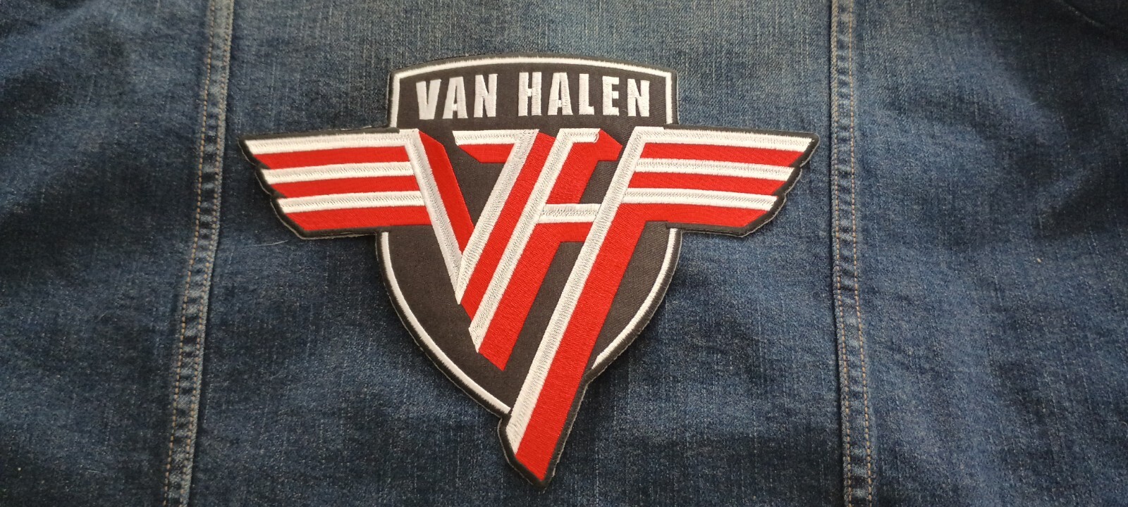 Van Halen Logo 9.25 x 7 Inch Iron On Back Patch