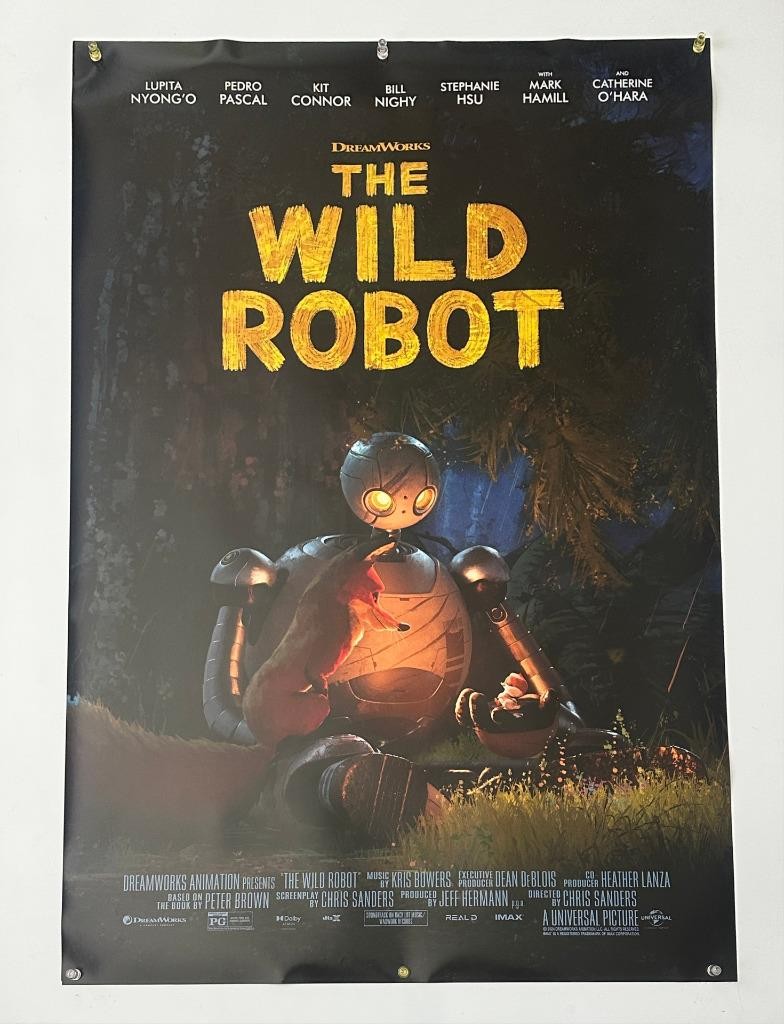 DreamWorks The Wild Robot (2024) One Sheet Movie Poster Nyong’o Hamil