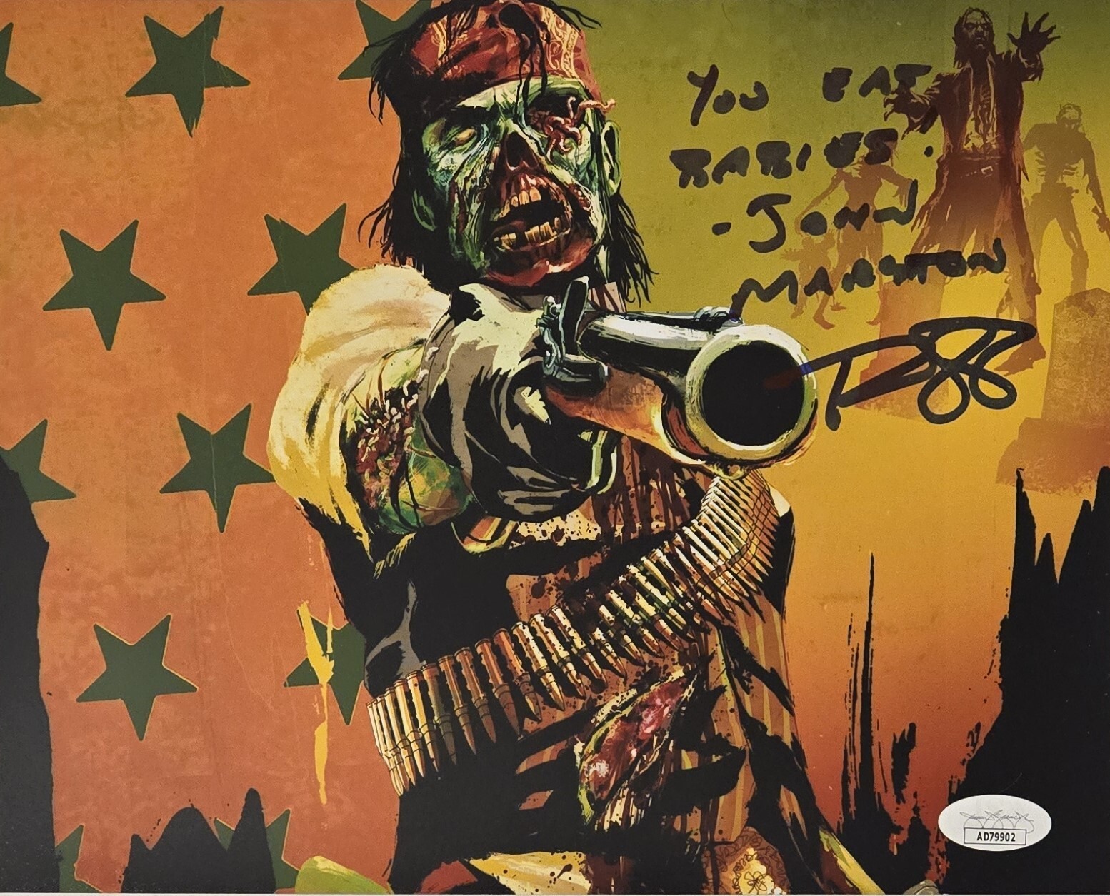 John Marston Signed Photo Red Dead Redemption Rob Wiethoff Undead Nightmare JSA