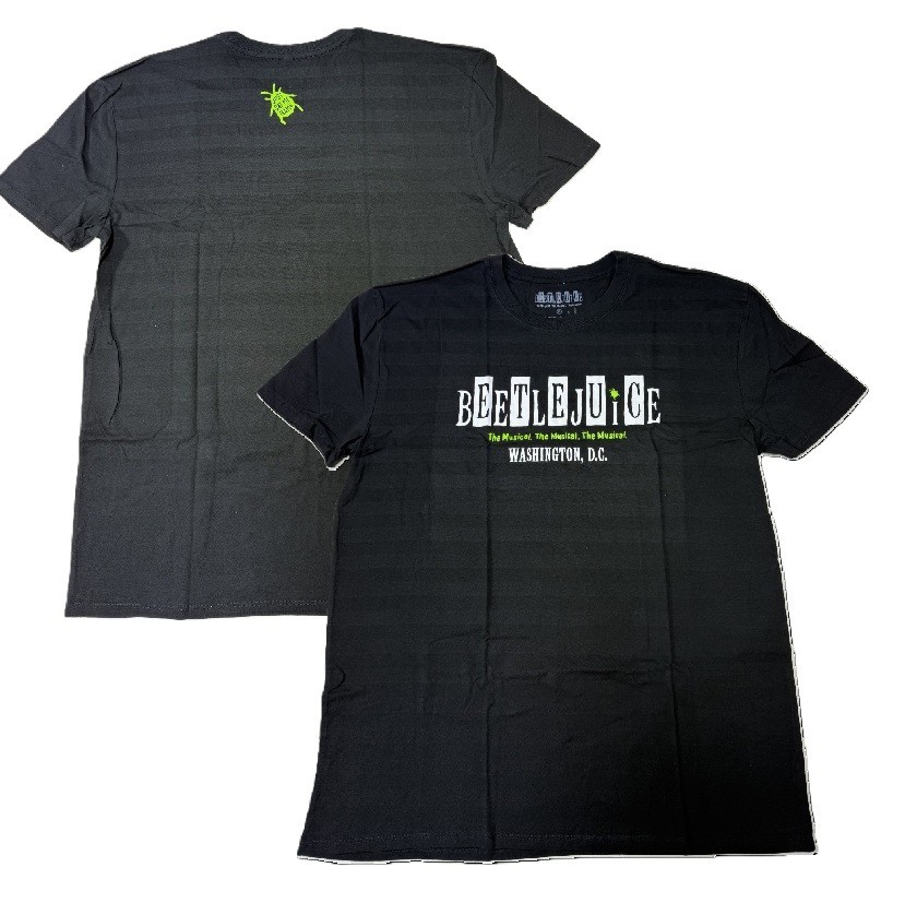 BEETLEJUICE The Musical BROADWAY + WASHINGTON DC LOGO TEE T-SHIRT+ NEW! ORIGINAL