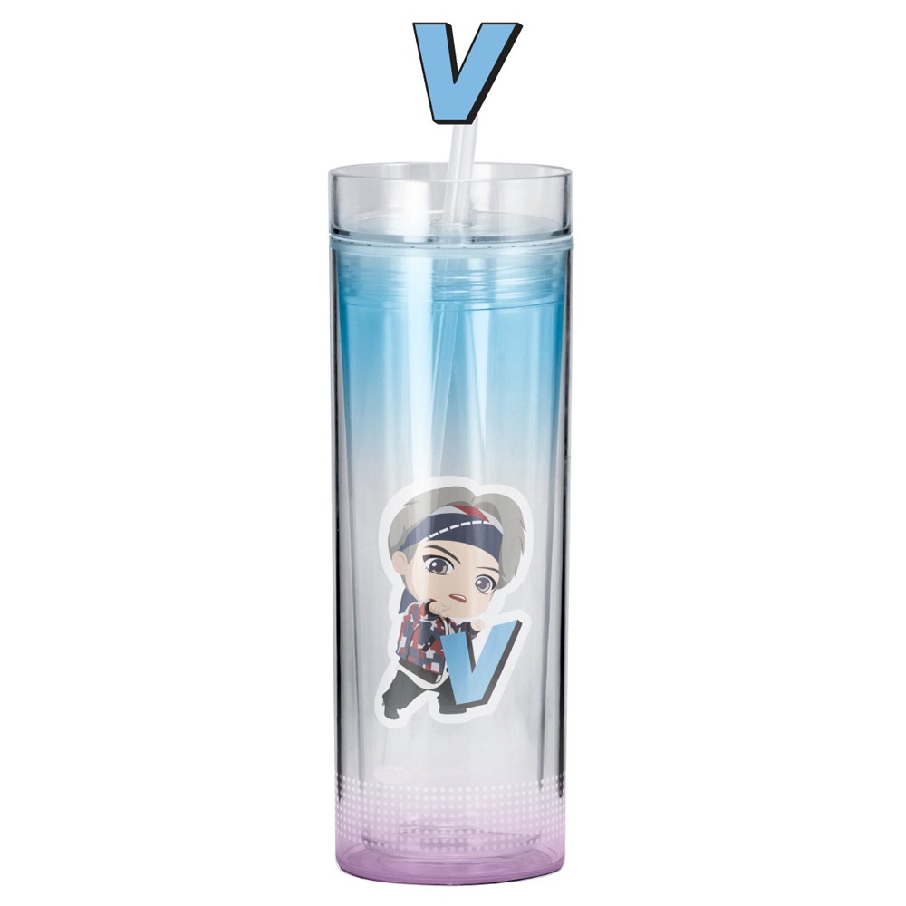 BTS TinyTAN Official Licensed BTS Product Ice Cup Tumbler 11.8 oz – V