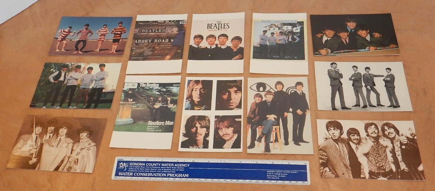 LOT OF 12 BEATLES PROMO POSTCARDS – APPLE CORPS LIMITED, ALL UNUSED