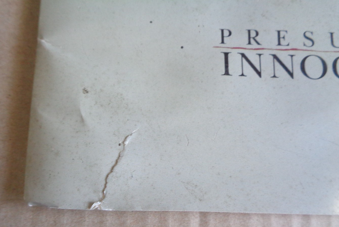 Presumed Innocent 1990 press kit w/16 photos Harrison Ford Raul Julia