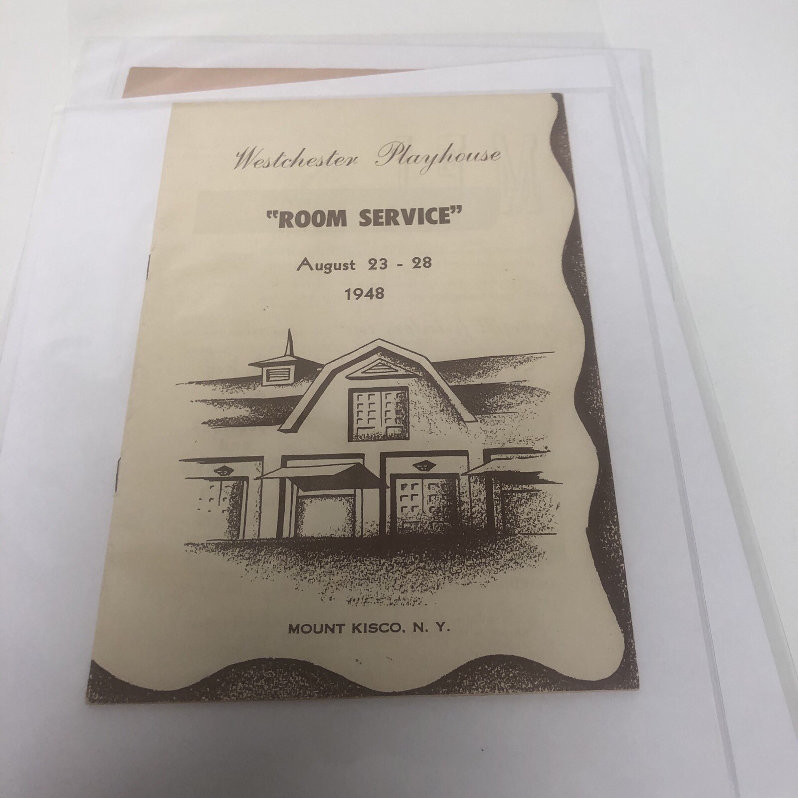 Room Service -Westchester Playhouse Theatre Playbill – August 23 – 28, 1948