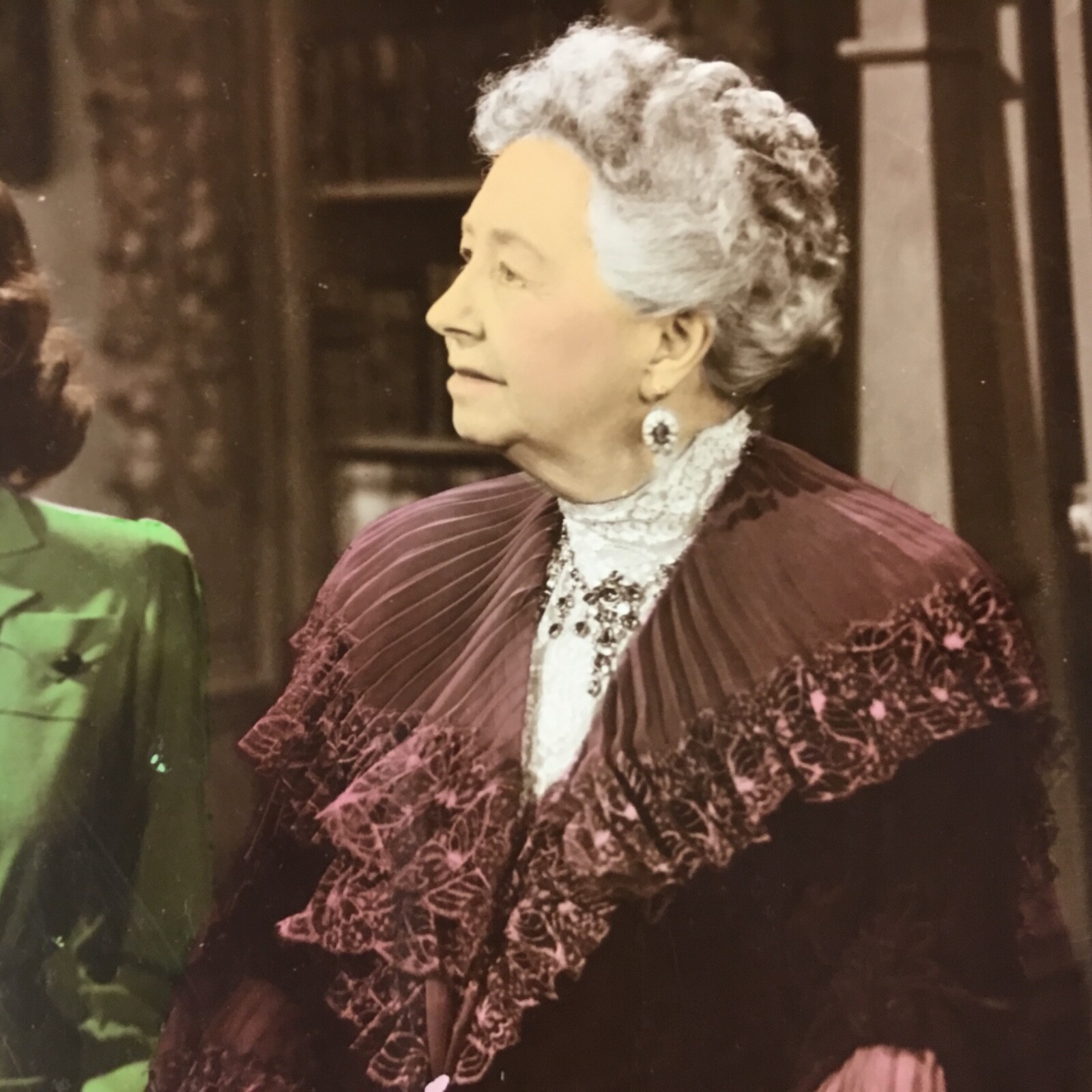 RARE MRS. MINIVER 1942 COLOR MOVIE STILL (7”x 9 1/2”) GARSON,WHITTY, NEY PC349