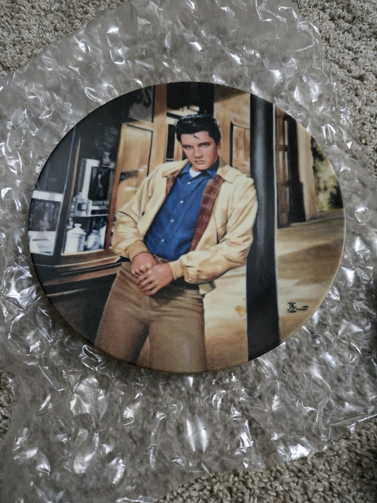 The King of Creole Elvis Presley Collectors Plate FIRST ISSUE 93′ BRADFORD MINT