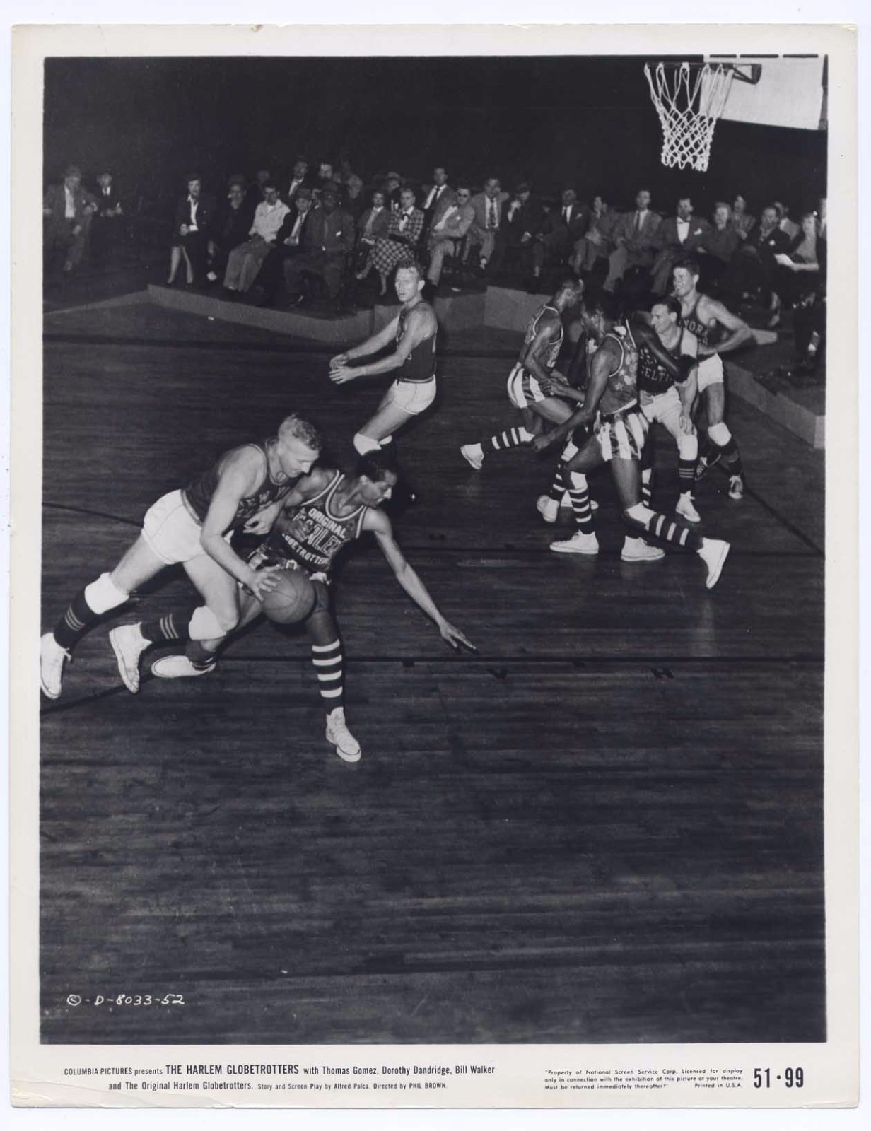 1951 The Harlem Globetrotters Original 8×10 Basketball