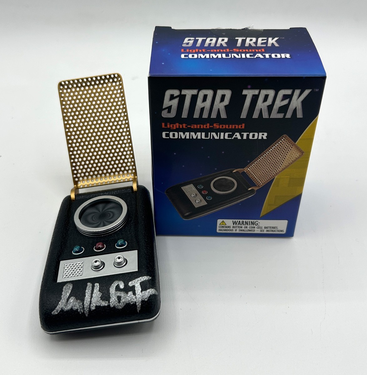 WILLIAM SHATNER Cap Kirk Signed Star Trek Classic Communicator – COA & PICTURES