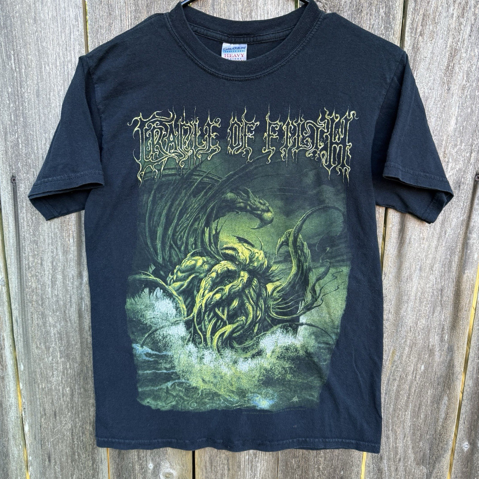 Vintage 2004 Cradle of Filth Mother of Abominations Black Graphic T-Shirt Size S