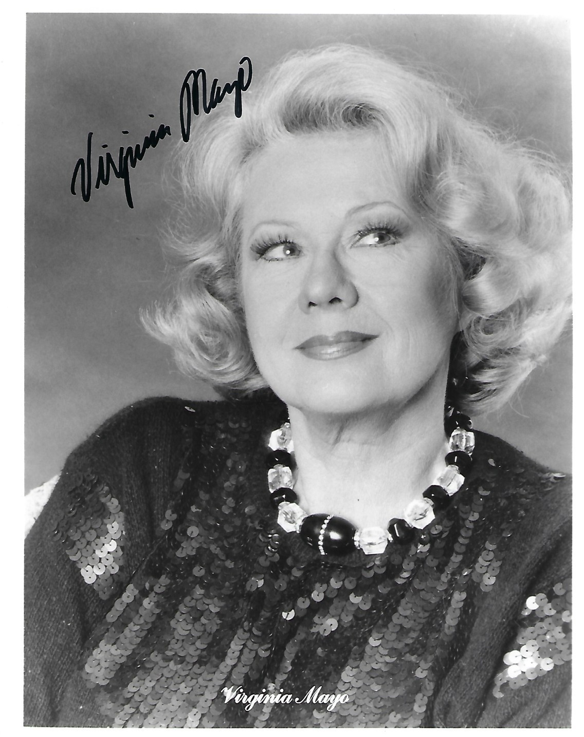 Virginia Mayo Autographed 8×10 B/W Photo