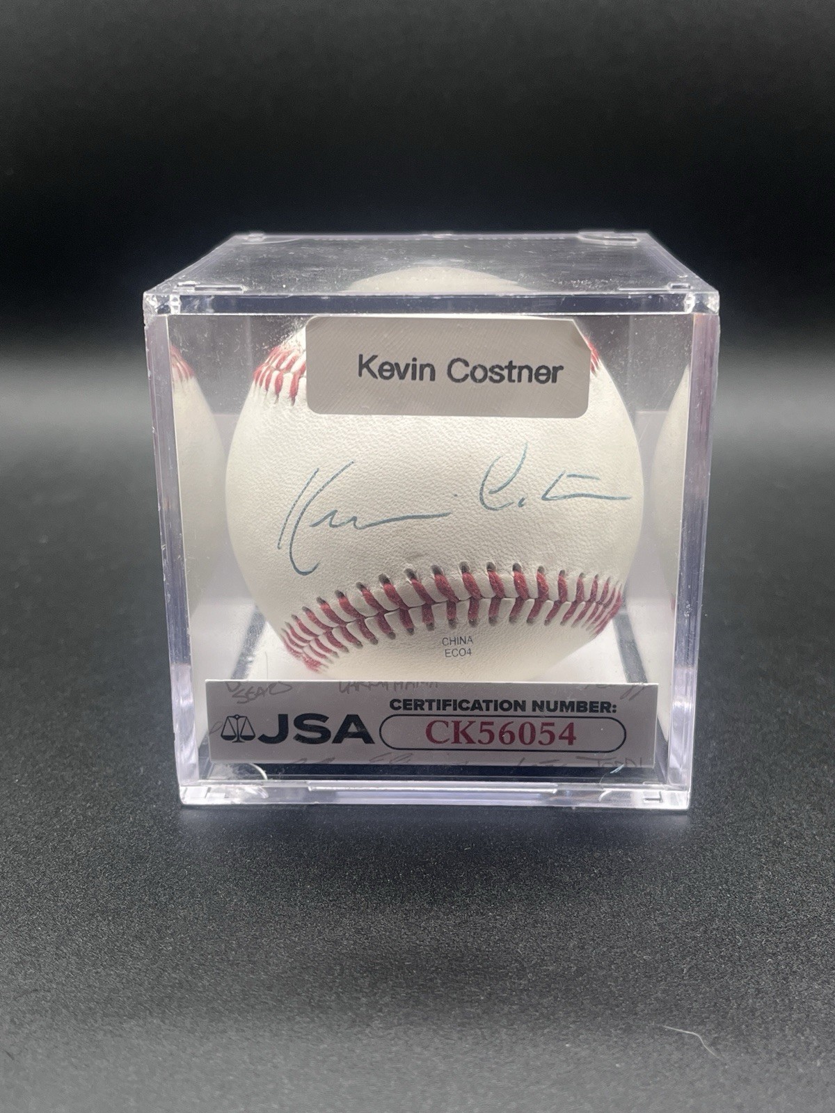 Kevin Costner Actor Signed/Autographed OMiL Baseball JSA Certified CK56054