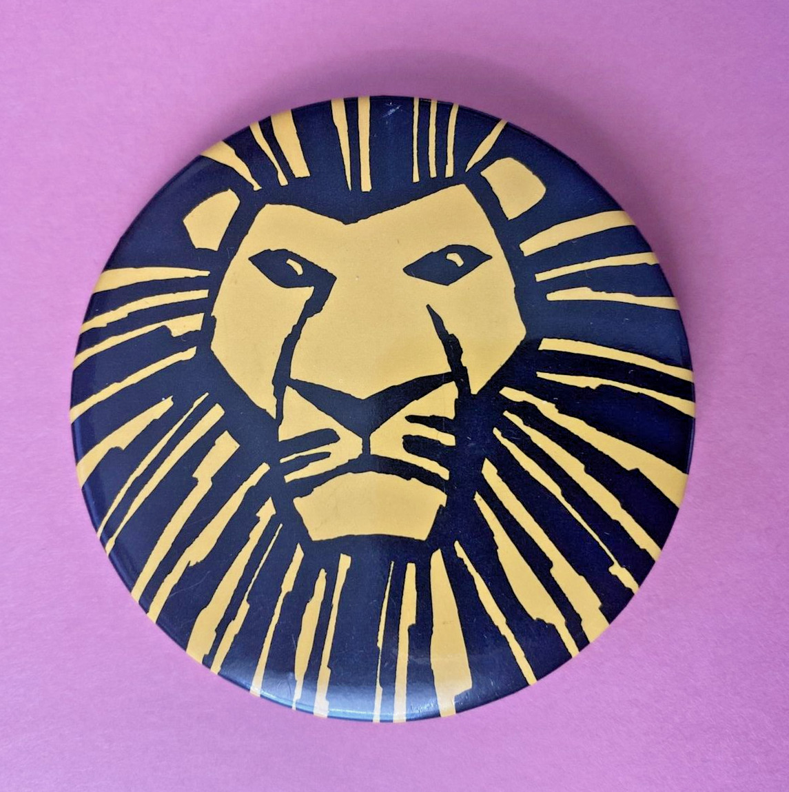 The Lion King Broadway musical 2.5″ Broadway Push-back Pin Button