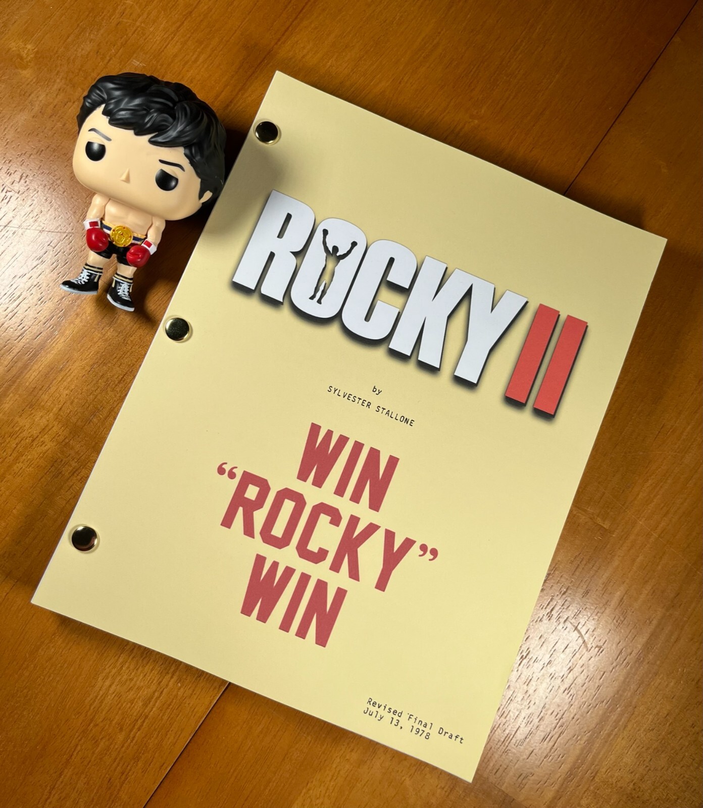 Rocky II Script- 148 Pages Long- Full Script Reprint- Rocky II Movie