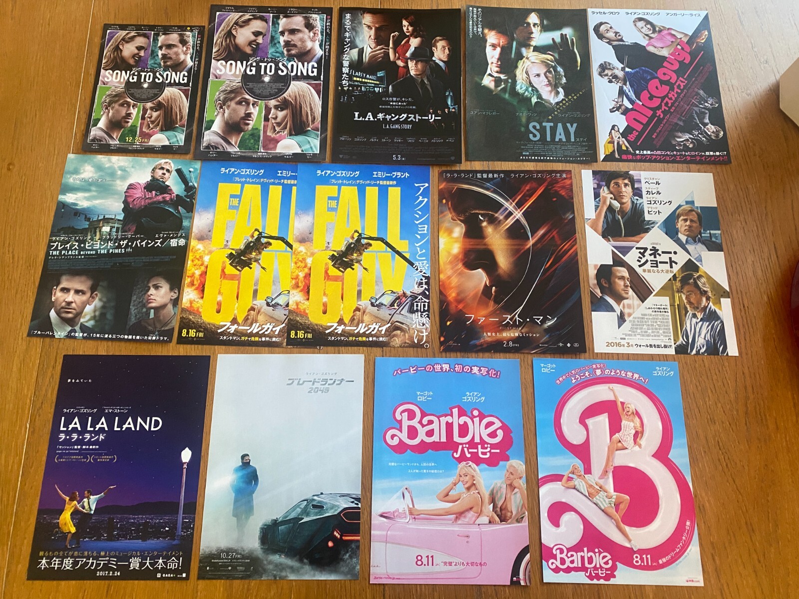 Ryan GOSLING Japan mini-poster x14!! LA LA LAND Barbie BLADE RUNNER Fall Guy ++!